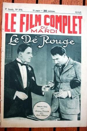 FILM COMPLET | LE magazine cover Issue 372 12 July 1927
