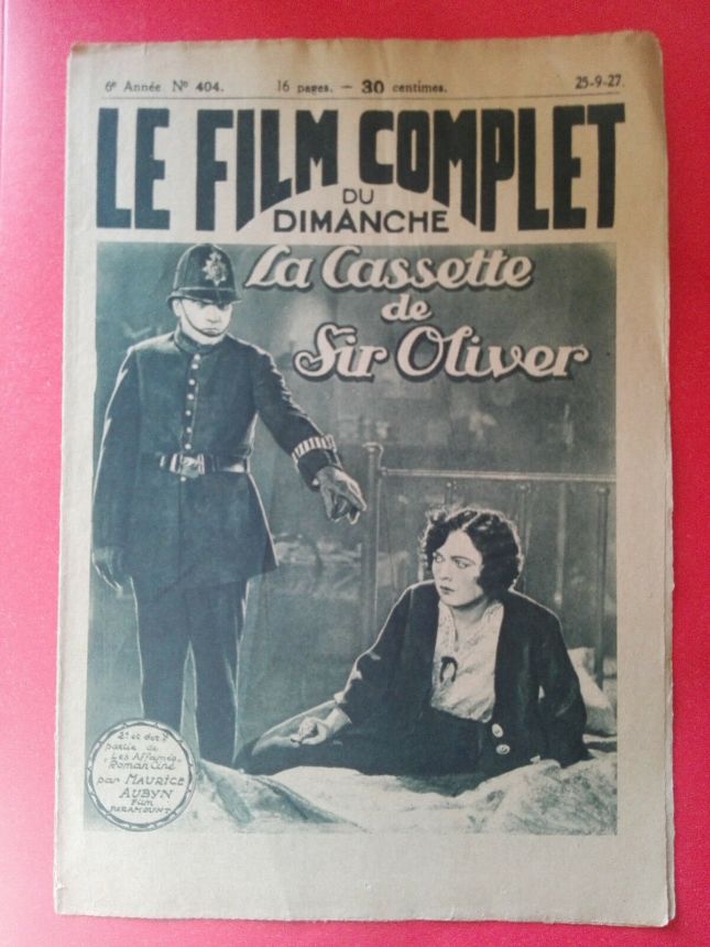 FILM COMPLET | LE magazine cover Issue 404 25 September 1927