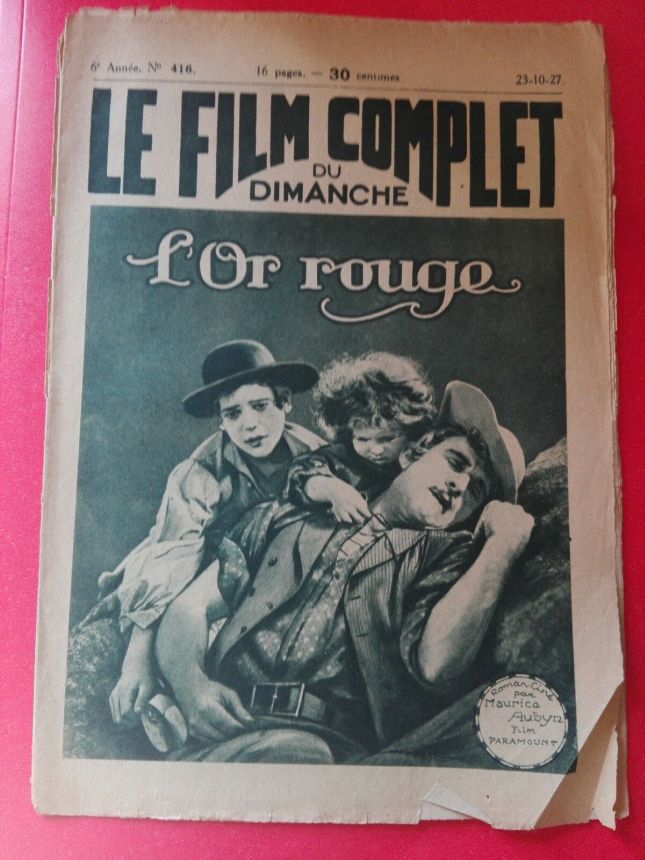 FILM COMPLET | LE magazine cover Issue 416 October 1927