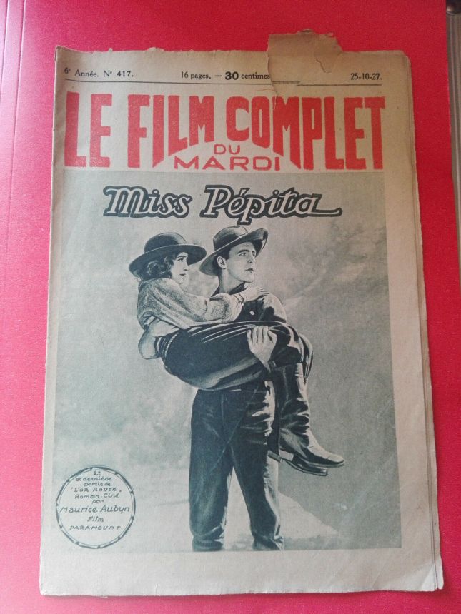 FILM COMPLET | LE magazine cover Issue 417 25 October 1927