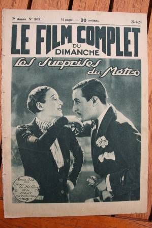 FILM COMPLET | LE magazine cover Issue 509 27 May 1928
