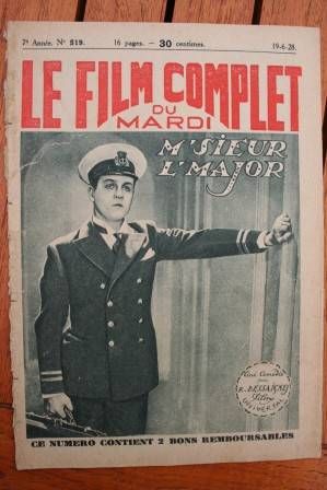FILM COMPLET | LE magazine cover Issue 519 19 June 1928