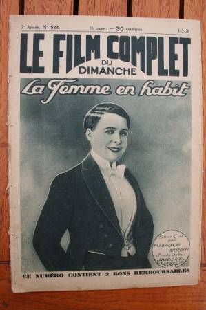 FILM COMPLET | LE magazine cover Issue 524 1 July 1928