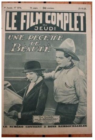 FILM COMPLET | LE magazine cover Issue 574 25 October 1928
