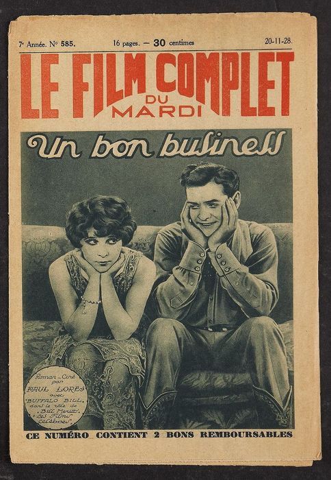 FILM COMPLET | LE magazine cover Issue 585 20 November 1928