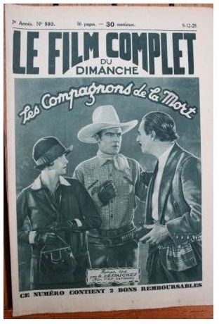 FILM COMPLET | LE magazine cover Issue 593 9 December 1928