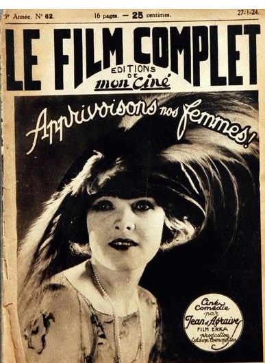 FILM COMPLET | LE magazine cover Issue 62 27 January 1924