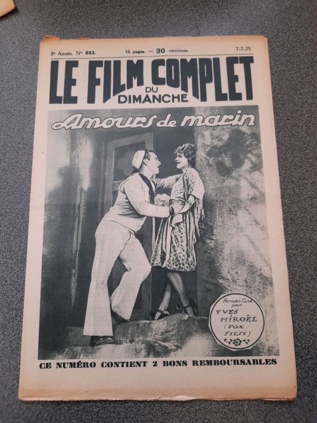 FILM COMPLET | LE magazine cover Issue 683 July 1929