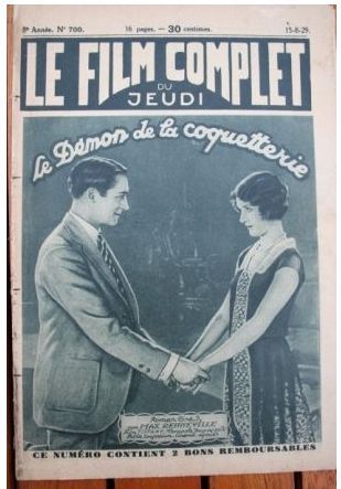 FILM COMPLET | LE magazine cover Issue 700 15 August 1929