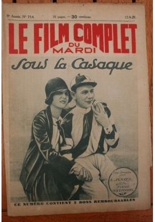 FILM COMPLET | LE magazine cover Issue 714 17 September 1929