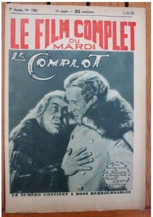 FILM COMPLET | LE magazine cover Issue 720 1 October 1929