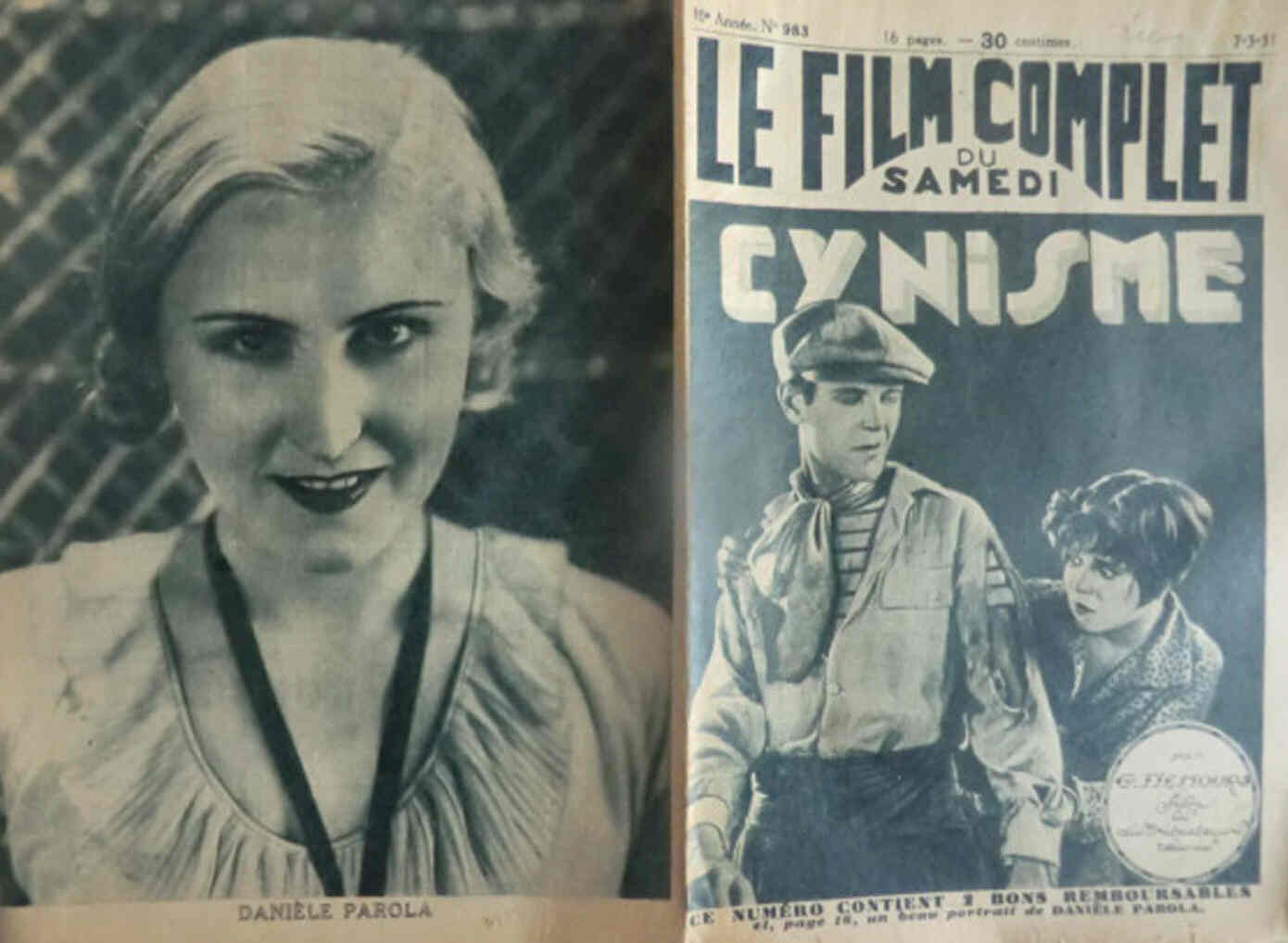 FILM COMPLET | LE magazine cover Issue 983  1931