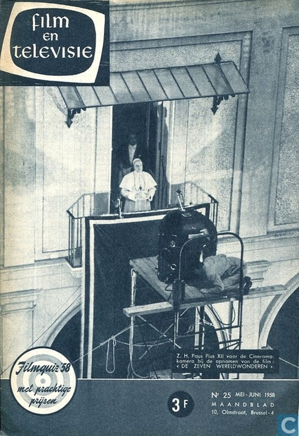 FILM EN TELEVISIE magazine side cover Issue 25 May/June 1958