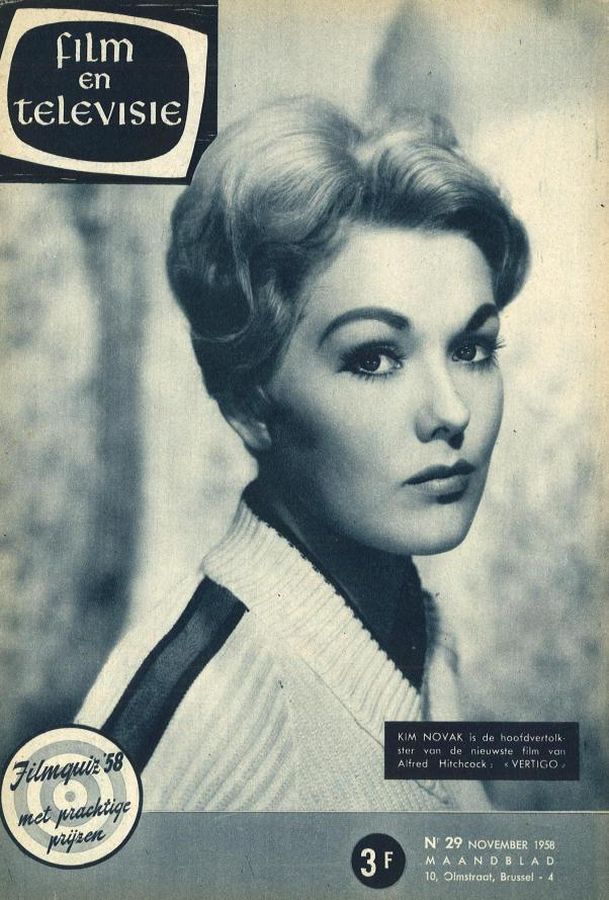 FILM EN TELEVISIE magazine side cover Issue 29 November 1958