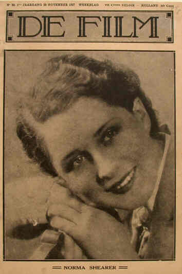 DE FILM magazine side cover 20 November 1927