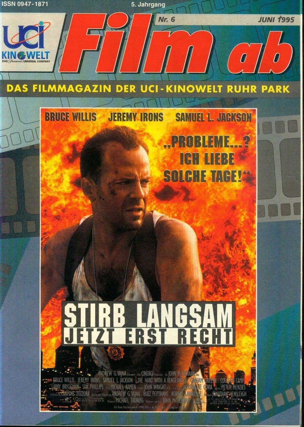 FILM AB magazine side cover  June 1995