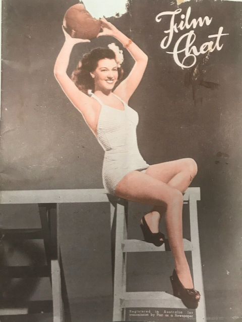 FILM CHAT magazine side cover 15 October 1948