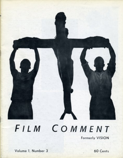 FILM COMMENT magazine cover Issue 3  Vol 1 # 3 September-December 1962