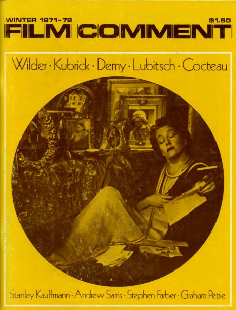 FILM COMMENT magazine cover Issue 29 Winter 1971