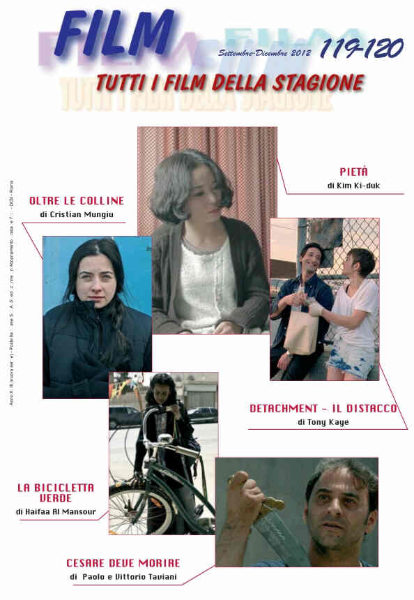 FILM (It) magazine side cover Issue 119/20 September/December 2012