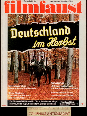 FILMFAUST magazine side cover Issue 7  1978