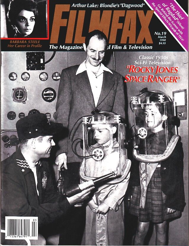 FILMFAX magazine side cover Issue 19 February/March 1990