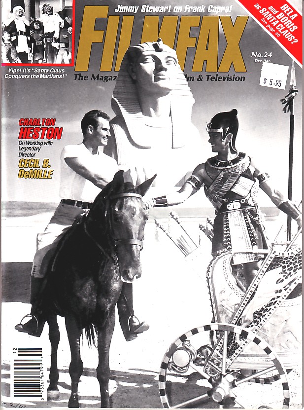 FILMFAX magazine side cover Issue 24 December 1990/January 1991 