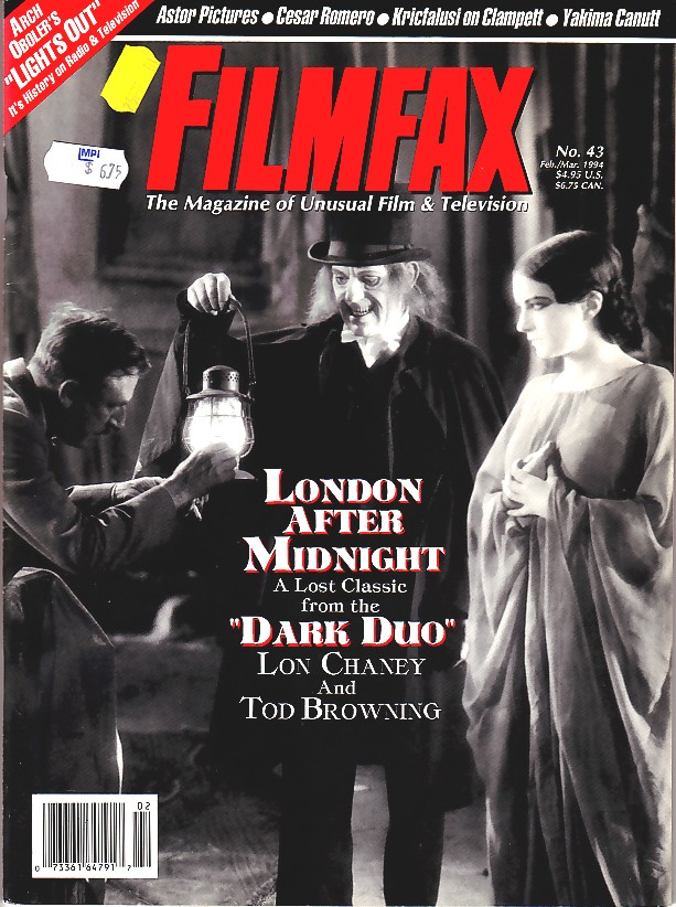FILMFAX magazine side cover Issue 43 February/March 1994