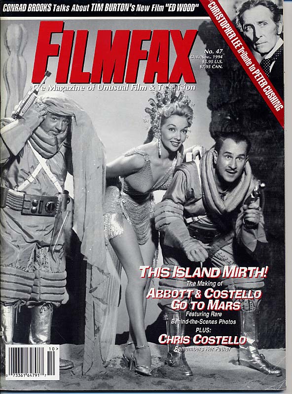 FILMFAX magazine side cover Issue 47 October/November 1994