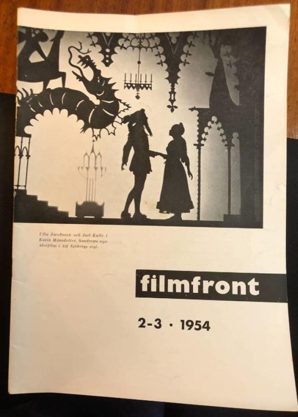 FILMFRONT (Nl) magazine side cover Issue 2-3   1954