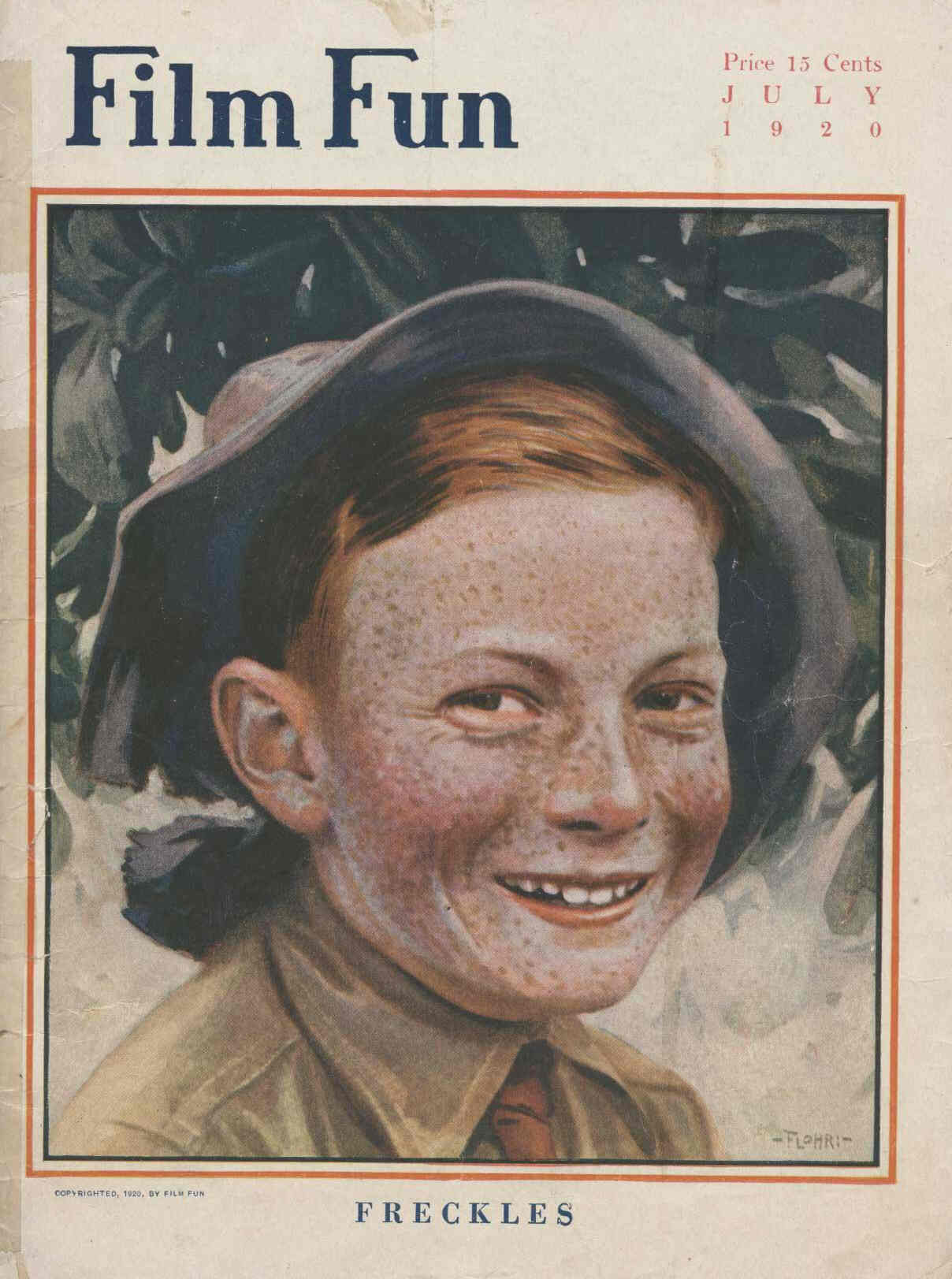 FILM FUN magazine cover Issue 60 July 1920