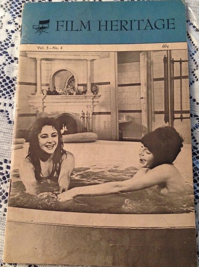 FILM HERITAGE magazine side cover Issue 20  Vol 5 No  4  June 1970
