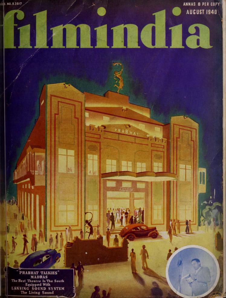 FILMINDIA magazine cover August 1940