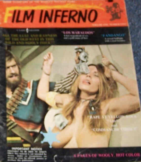 FILM INFERNO magazine side cover  Vol 1 No  5  1971