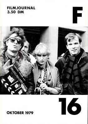 FILMJOURNAL F magazine side cover Issue 16 October 1979