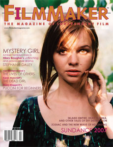FILMMAKER magazine side cover Issue 58 Dec/January/February 2007