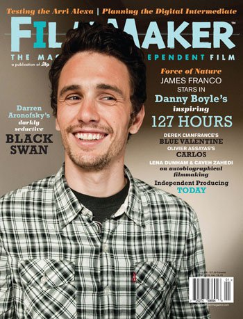 FILMMAKER magazine side cover Issue 73 September/October/November 2010