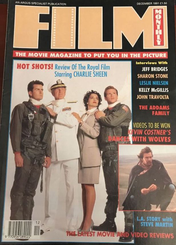 FILM MONTHLY magazine side cover December 1991