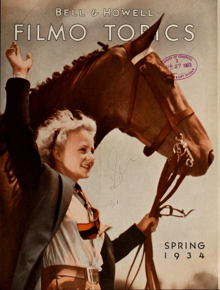 FILMO TOPICS magazine cover Spring 1934