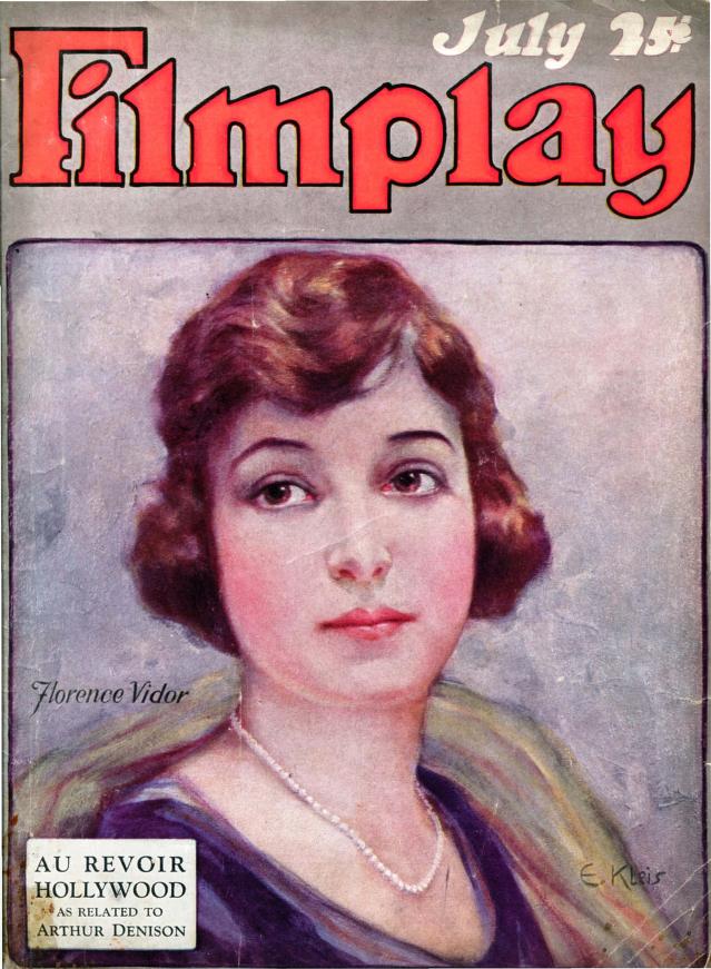 FILMPLAY JOURNAL magazine side cover Issue 13  July 1922