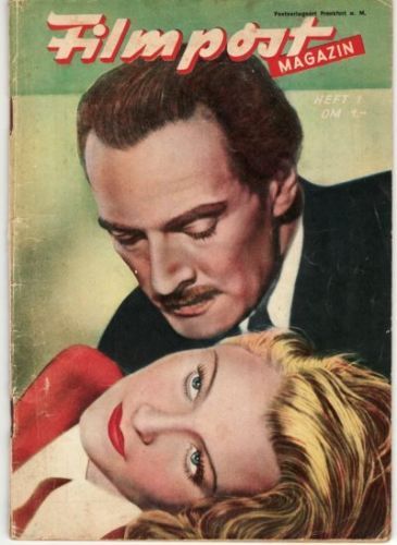 FILMPOST MAGAZIN magazine side cover Issue 1  1951
