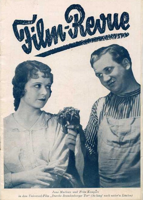 FILM REVUE PROGRAMM magazine side cover Issue 17   1929