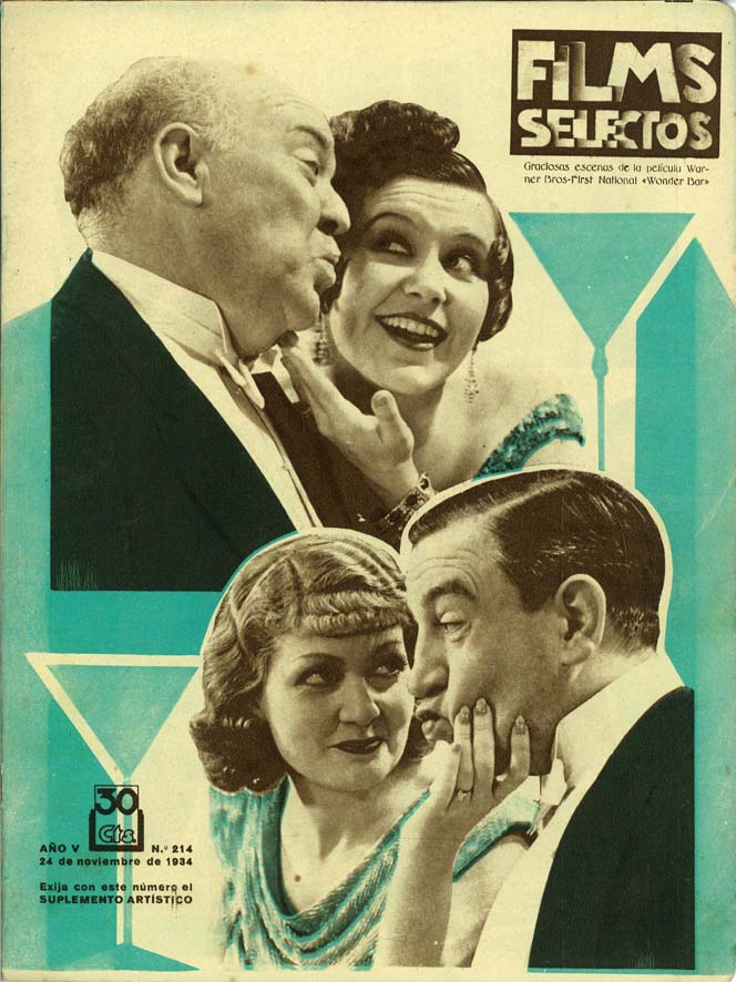 FILMS SELECTOS magazine side cover Issue 214 24 November 1934