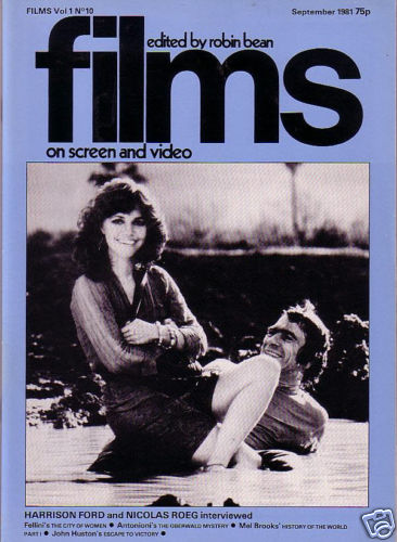 FILMS ON SCREEN AND VIDEO magazine cover  Vol 1 # 10 September 1981