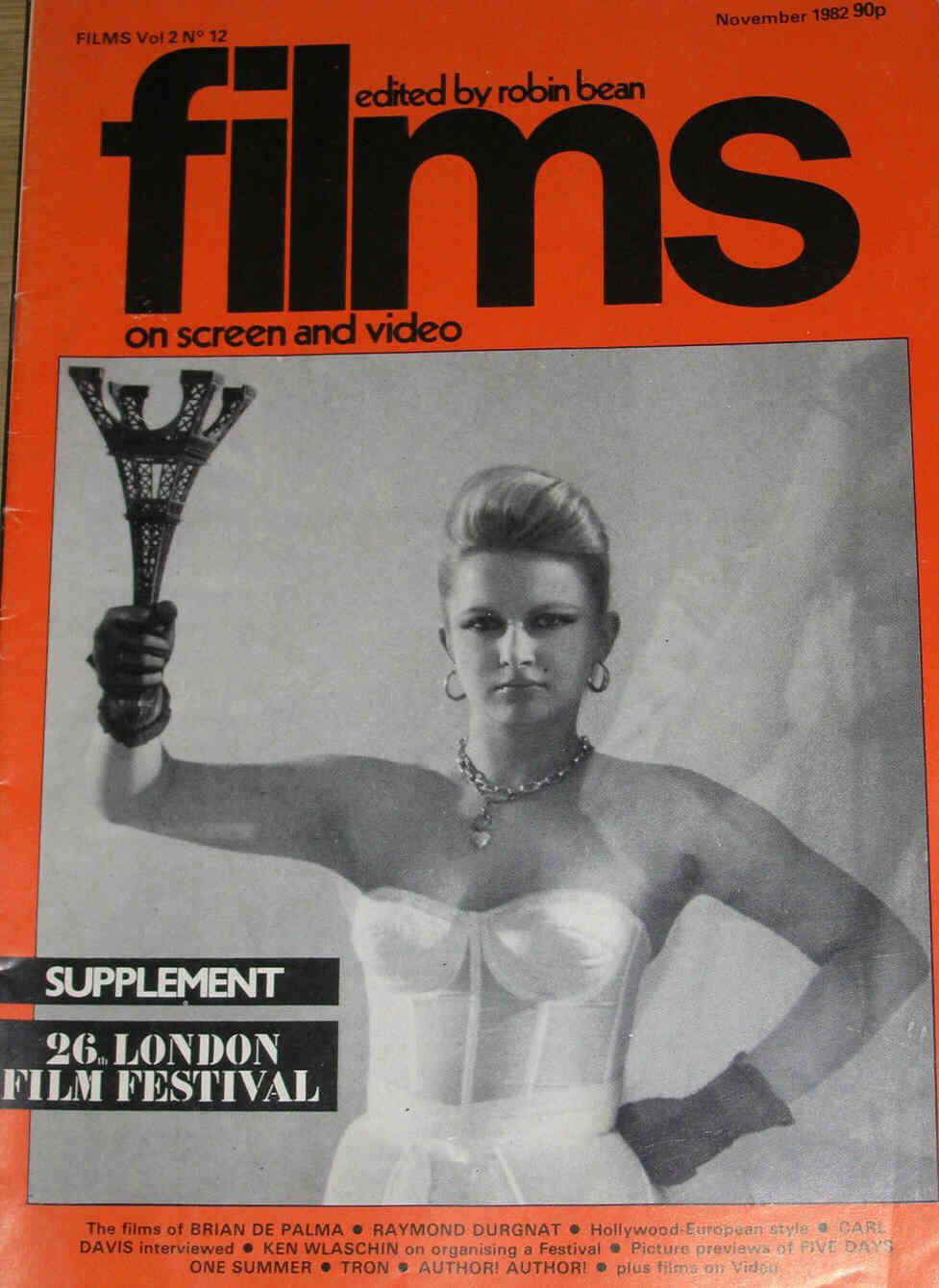 FILMS ON SCREEN AND VIDEO magazine cover  Vol 2 # 12 November 1982