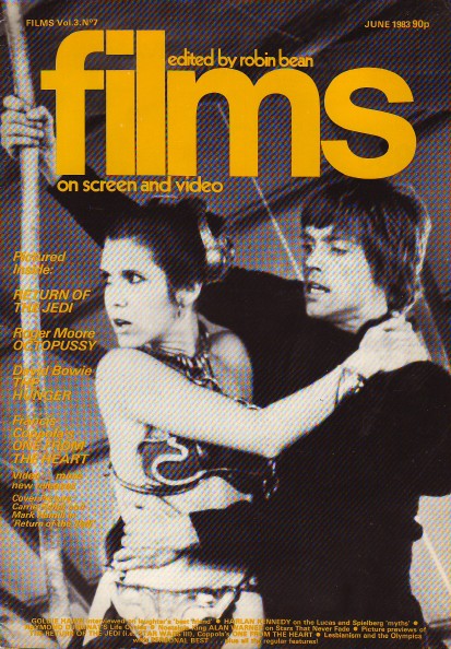 FILMS ON SCREEN AND VIDEO magazine cover Vol 3 # 7 - June 1983