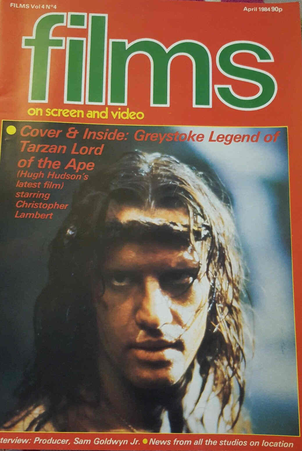 FILMS ON SCREEN AND VIDEO magazine cover Vol 4 # 4 - April 1984