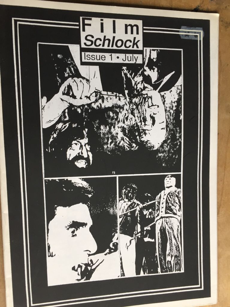FILM SCHLOCK magazine side cover Issue 1 July 1976