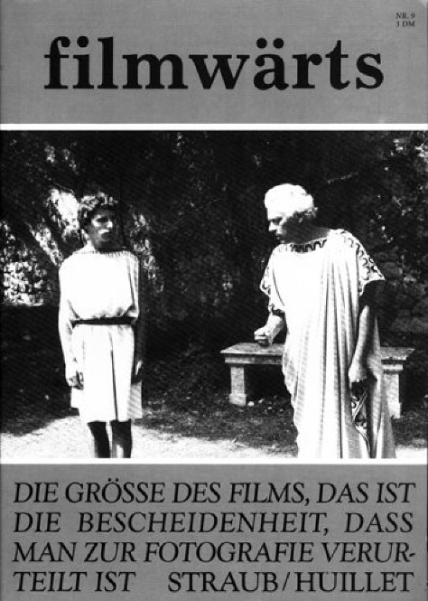 FILMWARTS magazine side cover Issue 9 Autumn 1987