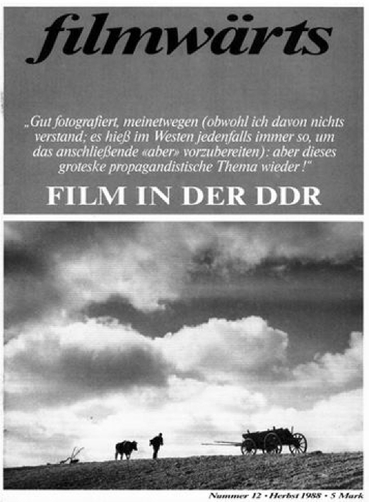 FILMWARTS magazine side cover Issue 12 Autumn 1988